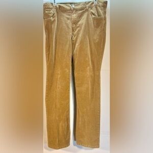 CALVIN KLINE TAN CORDUROY UNISEX BOOT CUT JEANS SIZE 14/32